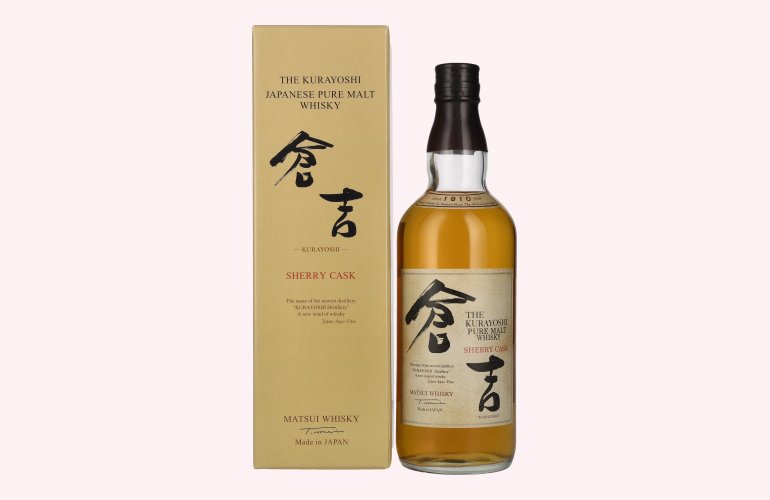 Matsui Whisky THE KURAYOSHI Pure Malt Whisky SHERRY CASK 43% Vol. 0,7l in Giftbox