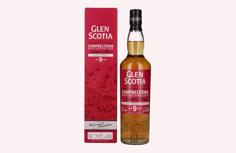 Glen Scotia 9 Years Old CAMPBELTOWN Festival Edition Single Malt Scotch Whisky 54,3% Vol. 0,7l in Giftbox
