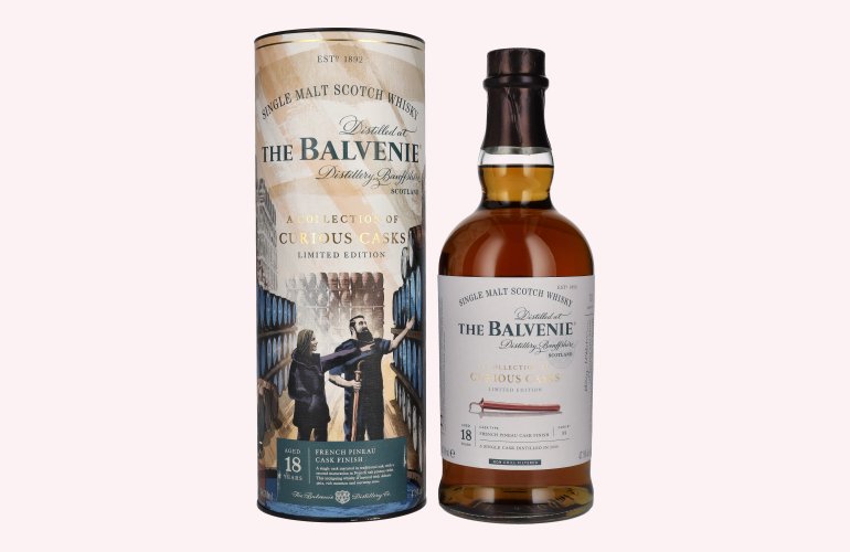 The Balvenie 18 Years Old A Collection of Curious Casks FRENCH PINEAU CASK FINISH 47,9% Vol. 0,7l in geschenkverpakking