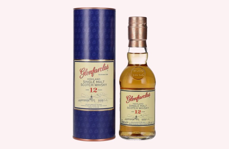Glenfarclas 12 Years Old Highland Single Malt Scotch Whisky 43% Vol. 0,2l in Geschenkbox
