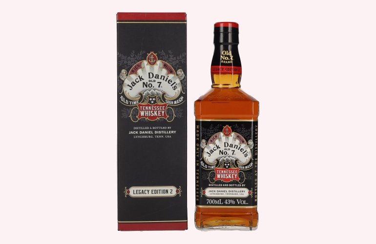 Jack Daniel's Sour Mash Tennessee Whiskey LEGACY EDITION No. 2 - BLACK DESIGN 43% Vol. 0,7l in Giftbox