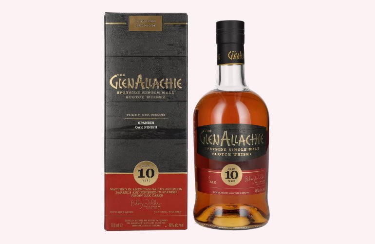 The GlenAllachie 10 Years Old SPANISH VIRGIN OAK FINISH 48% Vol. 0,7l in Giftbox