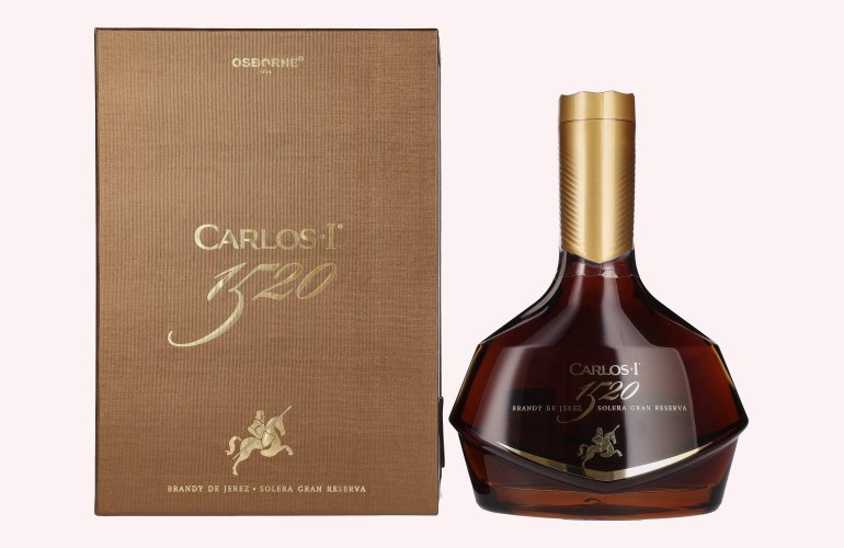 Carlos I 1520 Brandy de Jerez Solera Gran Reserva 41,1% Vol. 0,7l in Geschenkbox