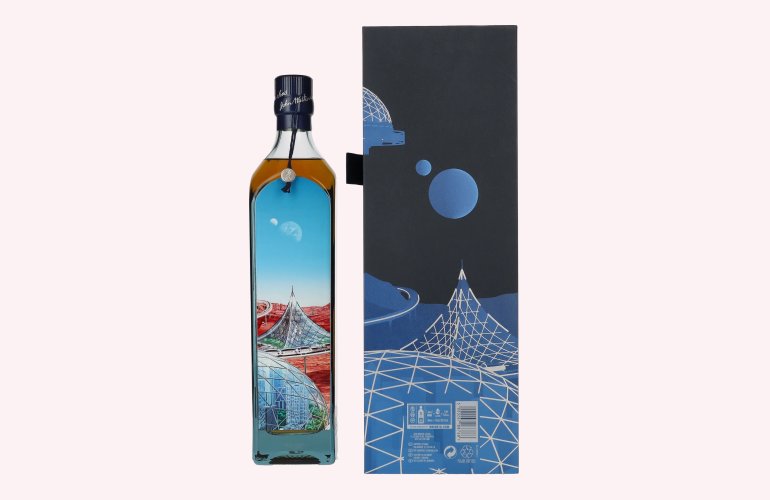 Johnnie Walker Blue Label City Edition Mars Blended Scotch Whisky 40% Vol. 0,7l en boîte cadeau