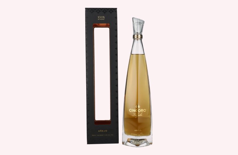 Cincoro Tequila Añejo 40% Vol. 0,7l in Giftbox