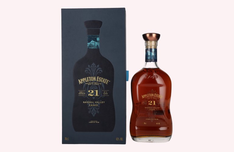 Appleton Estate 21 Years Old Jamaica Rum Nassau Valley Casks 43% Vol. 0,7l in Geschenkbox