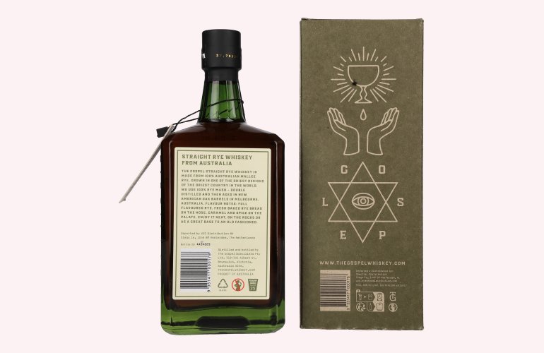 The Gospel Straight Rye Whiskey 45% Vol. 0,7l in Geschenkbox