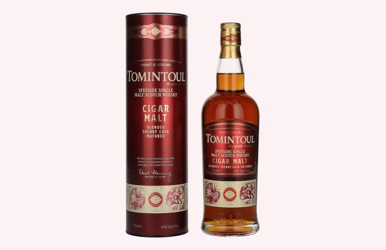 Tomintoul CIGAR MALT Speyside Single Malt 43% Vol. 0,7l in Giftbox