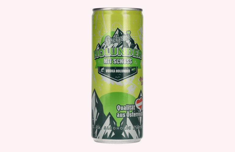 Gschpusi Holunder mit Schuss 4% Vol. 0,25l Dose Pfand