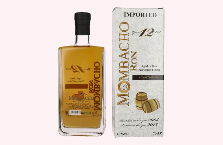 Mombacho Ron 12 Years Old Sauternes Finish 40% Vol. 0,7l in Geschenkbox