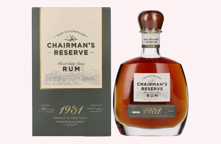 Chairman's Reserve 1931 Finest St. Lucia Rum 46% Vol. 0,7l in Geschenkbox