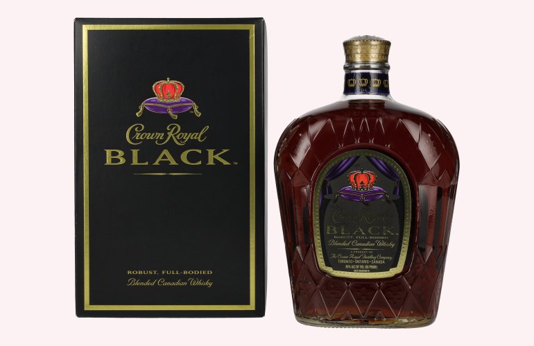 Crown Royal BLACK Blended Canadian Whisky 45% Vol. 1l in Giftbox