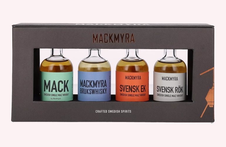 Mackmyra CLASSICS Collection 43,4% Vol. 4x0,05l in Geschenkbox
