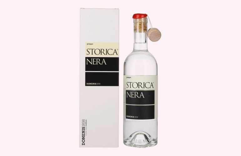 Domenis 1898 STORICA NERA Grappa 50% Vol. 0,5l in Geschenkbox