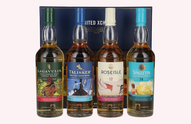 SPIRITED XCHANGE Single Malt Whisky Collection Pack Special Releases 2023 56,9% Vol. 4x0,2l in Geschenkbox