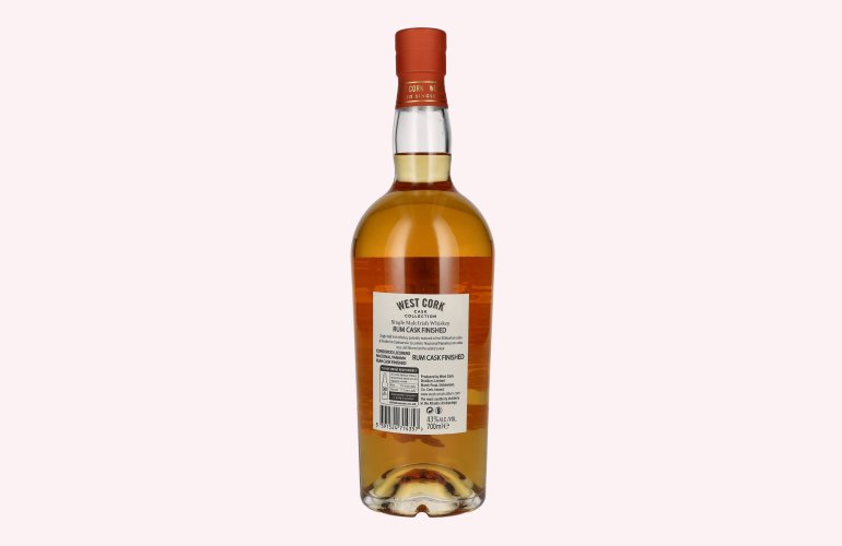 West Cork Irish Whiskey Rum Cask Finish Limited Release 43% Vol. 0,7l