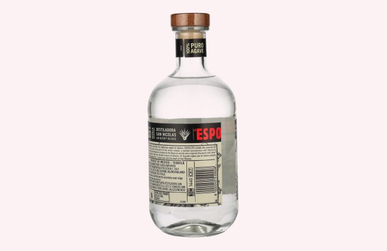 Espolón Tequila Blanco 100% puro Agave 40% Vol. 0,7l