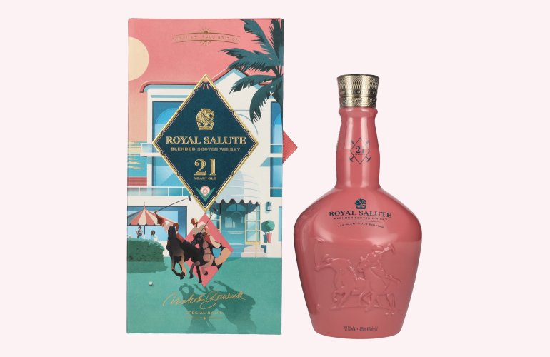 Royal Salute 21 Years Old THE MIAMI POLO EDITION Blended Scotch Whisky 40% Vol. 0,7l in Giftbox