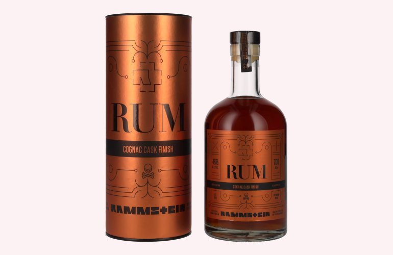 Rammstein Rum Cognac Cask Finish 2021 46% Vol. 0,7l in Geschenkbox