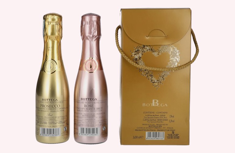 Bottega Glamour Set 11,3% Vol. 2x0,2l in geschenkverpakking