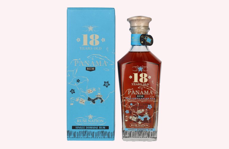 Rum Nation Panama 18 Years Old Decanter 40% Vol. 0,7l in Geschenkbox
