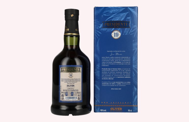 Presidente Marti 19 Sistema Solera 40% Vol. 0,7l in Geschenkbox
