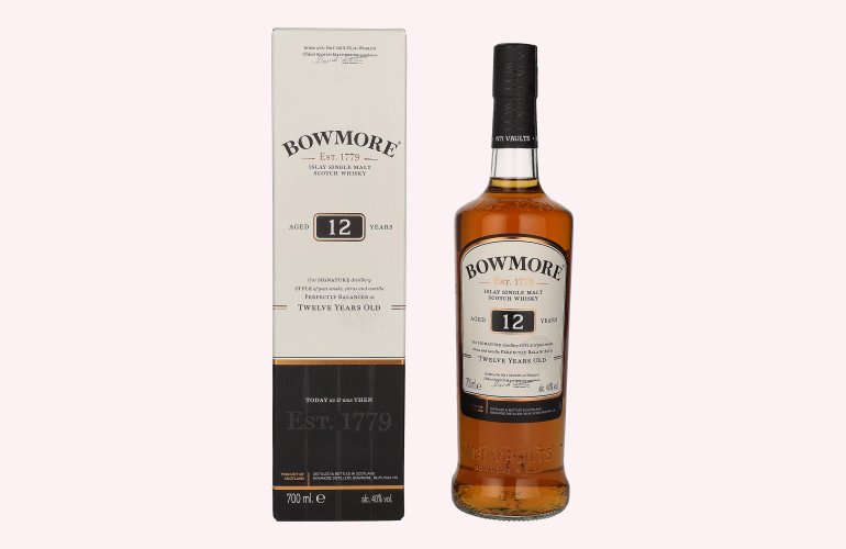 Bowmore 12 Years Old Islay Single Malt GB 40% Vol. 0,7l in Geschenkbox