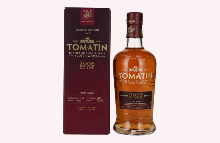 Tomatin 15 Years Old Portuguese Collection PORT CASKS 2006 46% Vol. 0,7l in Geschenkbox