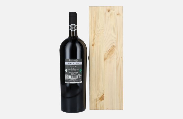 Paladin Malbech Gli Aceri IGP 2021 14% Vol. 1,5l in Holzkiste