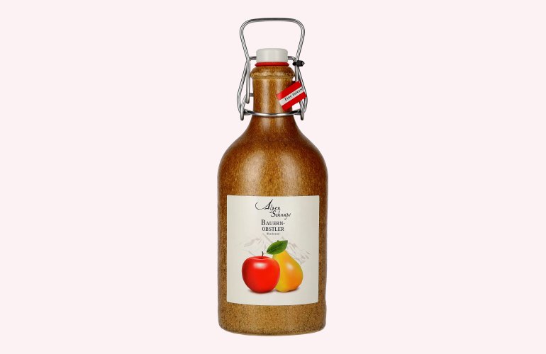 Nannerl Alpenschnaps BAUERN-OBSTLER 38% Vol. 0,5l im Tonkrug