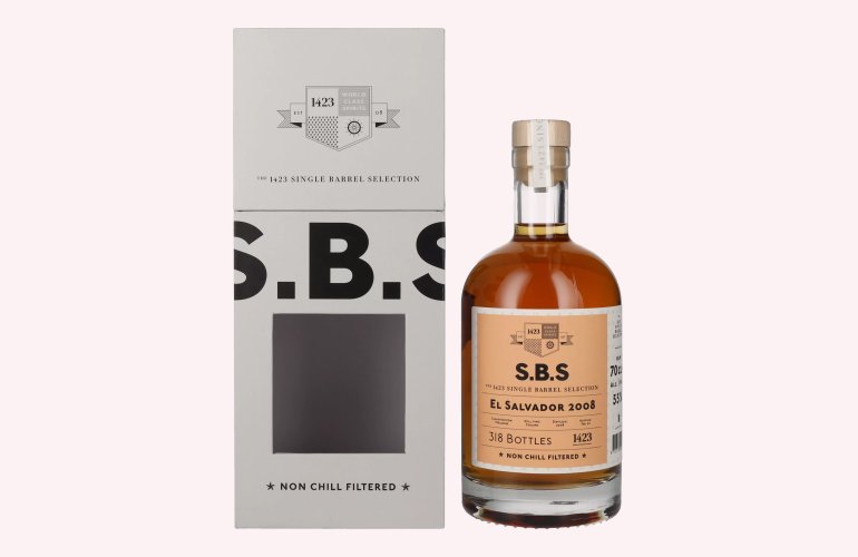 1423 S.B.S EL SALVADOR Rum 2008 55% Vol. 0,7l in Giftbox