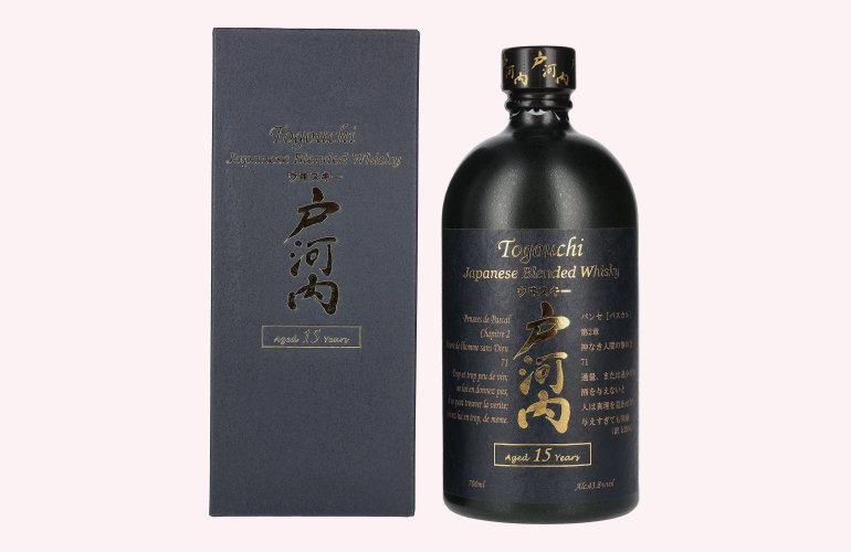 Togouchi 15 Years Old Japanese Blended Whisky 43,8% Vol. 0,7l in Geschenkbox