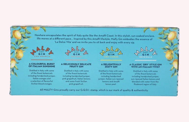Malfy Gin Mini Set 41% Vol. 4x0,05l