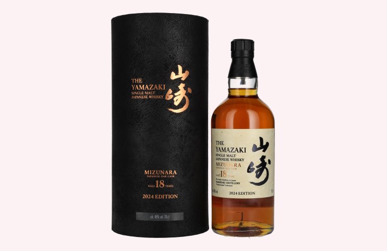 Suntory The Yamazaki 18 Years MIZUNARA Tsukuriwake Selection Japanese Whisky 2024 48% Vol. 0,7l en boîte cadeau