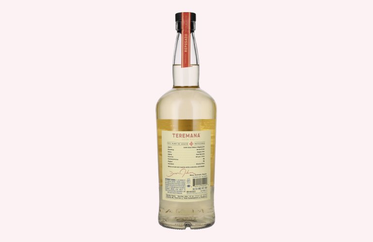 Teremana Tequila Reposado 100% Puro de Agave Small Batch 40% Vol. 1l