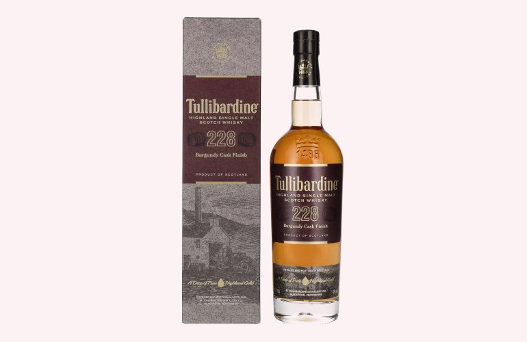 Tullibardine 228 Burgundy Finish Highland Single Malt Scotch Whisky 43% Vol. 0,7l in Geschenkbox