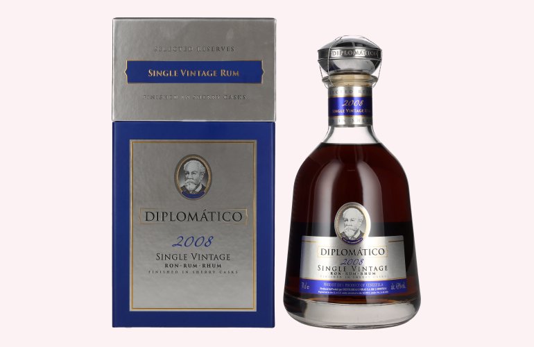 Diplomático Single Vintage Rum 2008 43% Vol. 0,7l in Geschenkbox