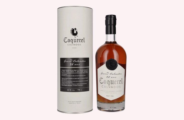 Coquerel Grand Calvados 20 Ans 42% Vol. 0,7l in Geschenkbox