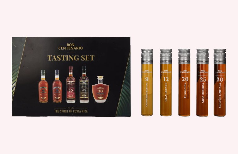 Ron Centenario (9/12/20/25/30) TASTING SET 40% Vol. 5x0,05l in Giftbox