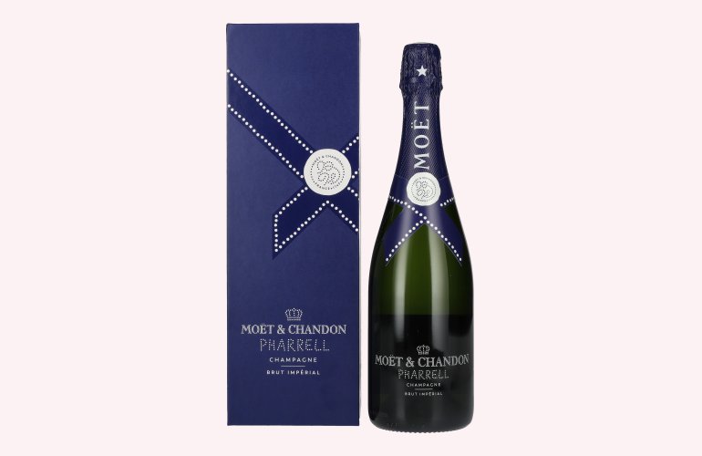 Moët & Chandon Champagne IMPÉRIAL Brut Pharrell Williams Blue Edition 12,5% Vol. 0,75l in geschenkverpakking