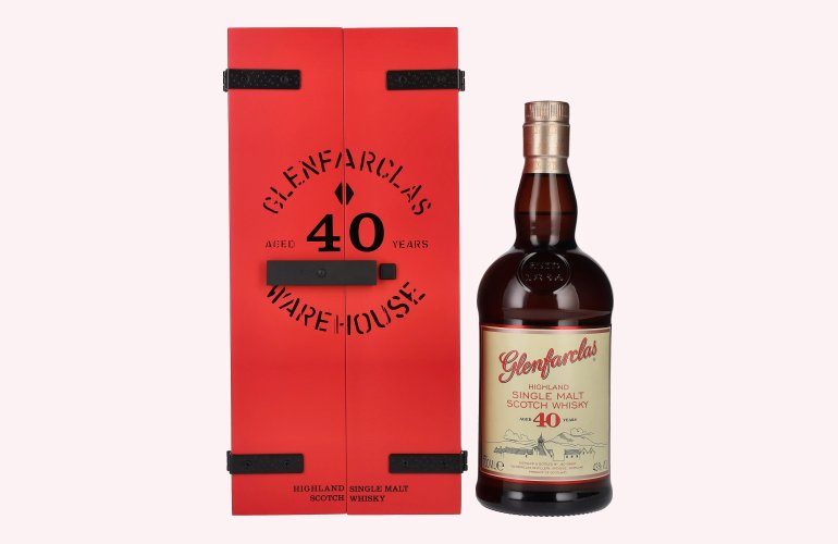 Glenfarclas 40 Years Old Highland Single Malt Scotch Whisky 43% Vol. 0,7l in Giftbox