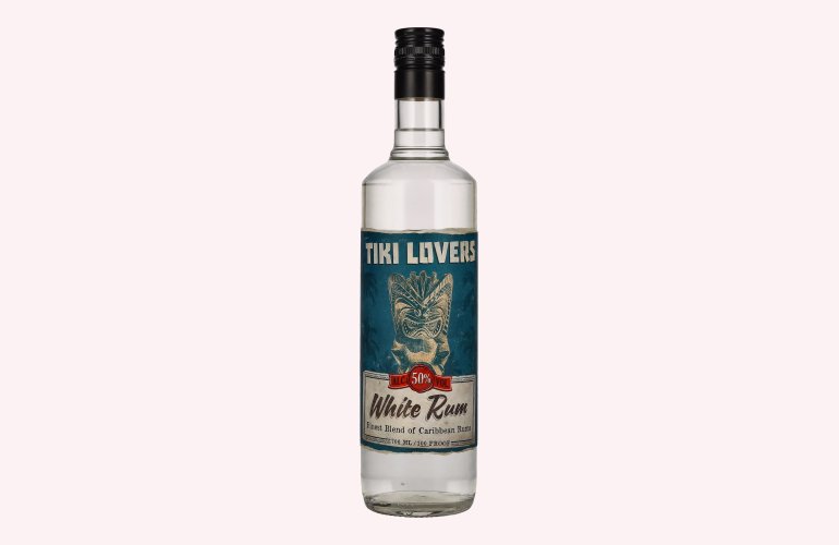 Tiki Lovers White Rum Finest Caribbean Rum 50% Vol. 0,7l