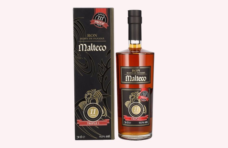 Ron Malteco 11 Años TRIPLE 1 55,5% Vol. 0,7l in Geschenkbox