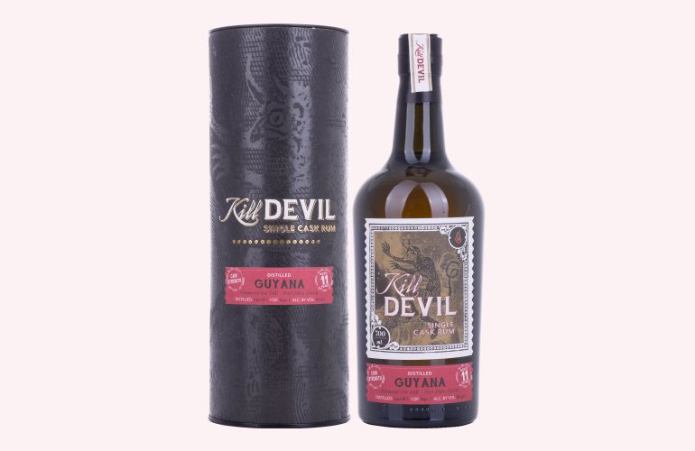 Hunter Laing Kill Devil Guyana 11 Years Old Single Cask Rum 2008 60,9% Vol. 0,7l in Geschenkbox