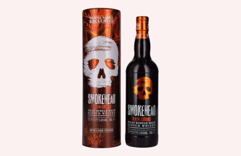 Smokehead RUM RIOT Islay Single Malt Scotch Whisky 43% Vol. 0,7l in Tinbox