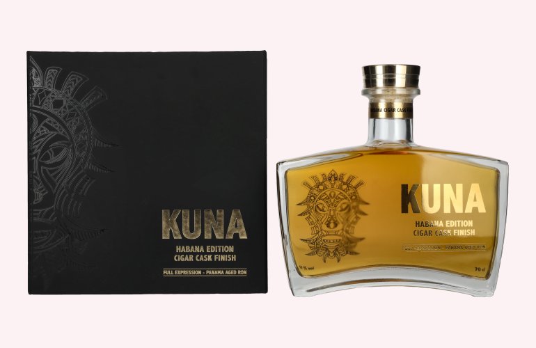 Kuna Panama Aged Ron Habana Edition Cigar Cask Finish 42% Vol. 0,7l en boîte cadeau