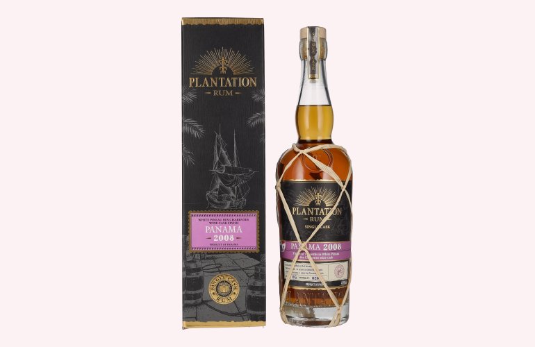 Plantation Rum PANAMA Single Cask White Pineau des Charentes Finish 2008 46,5% Vol. 0,7l in Giftbox