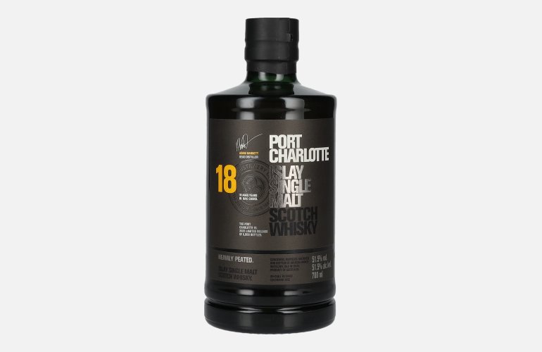 Port Charlotte 18 Years Old Heavily Peated Islay Single Malt 2025 51,5% Vol. 0,7l