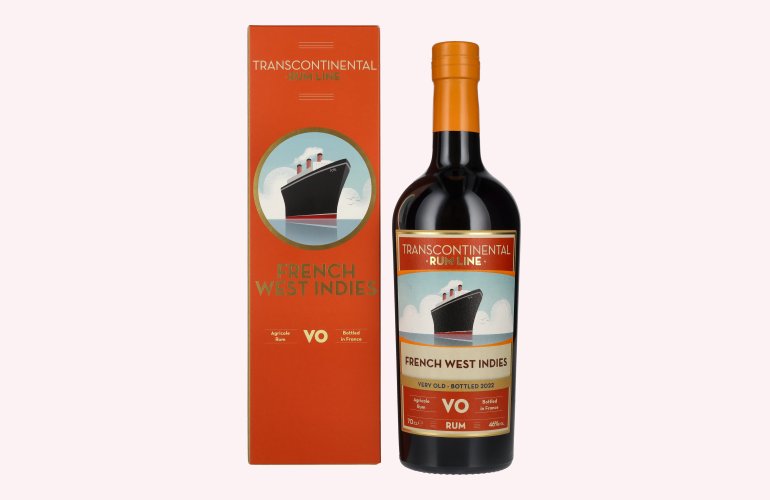 Transcontinental Rum Line FRENCH WEST INDIES VO Rum 2022 46% Vol. 0,7l in Giftbox