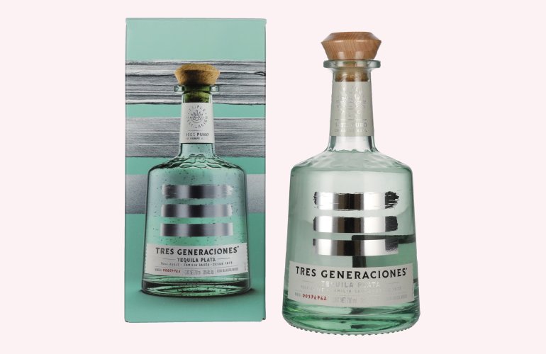 Tres Generaciones Tequila Plata 100% Puro De Agave Azul 38% Vol. 0,7l in Giftbox